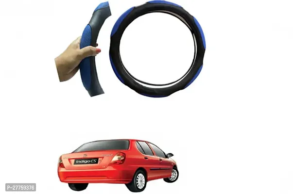 Car Steering Cover Blue 6G Heat Resistant For Tata Indigo Cs-thumb0