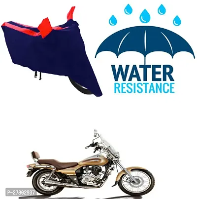 Designer Bike Body Cover Red And Blue For Bajaj Avenger