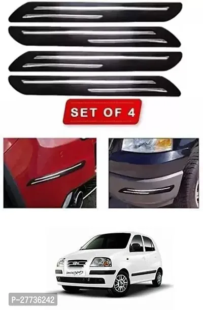 Protective Silicone Car Bumper Protector Guard For Hyundai Santro Xing-Pack Of 4