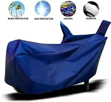 RONISH Waterproof Bike Cover/Two Wheeler Cover/Motorcycle Cover (Navy Blue) For Hero Passion Pro TR-thumb2