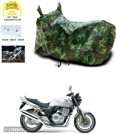 Designer Bike Body Cover Jungle Green For Honda Cb 400