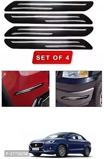 Protective Silicone Car Bumper Protector Guard For Maruti Suzuki Swift Dzire-Pack Of 4