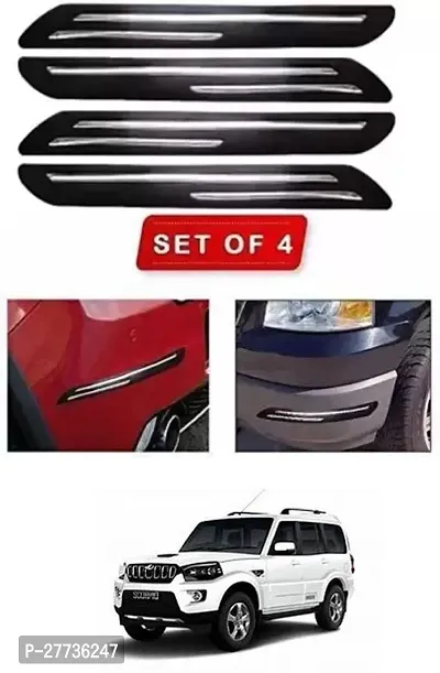 Protective Silicone Car Bumper Protector Guard For Mahindra Scorpio-Pack Of 4