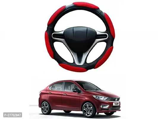 Car Steering Cover Red Black 6G Better Grip For Tata Tigor Facelift