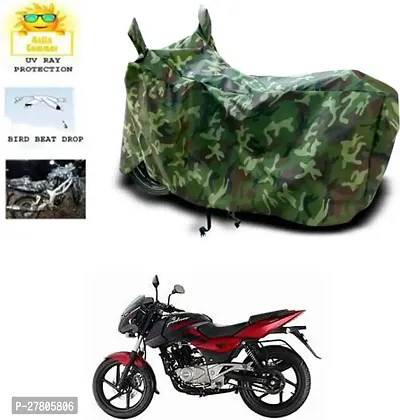 Designer Bike Body Cover Jungle Green For Bajaj Pulsar 180 Dts-I