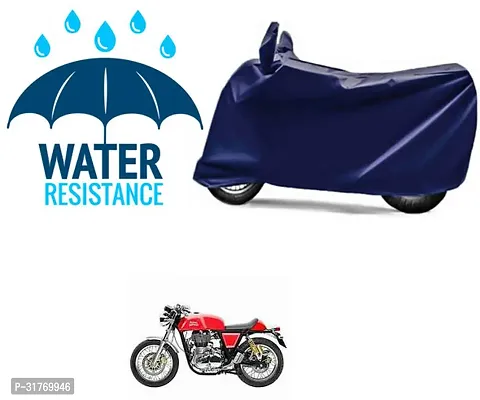 Splendid Waterproof Polyester Two Wheeler Cover Suitable For Royal Enfield Continental GT Bikes-thumb0