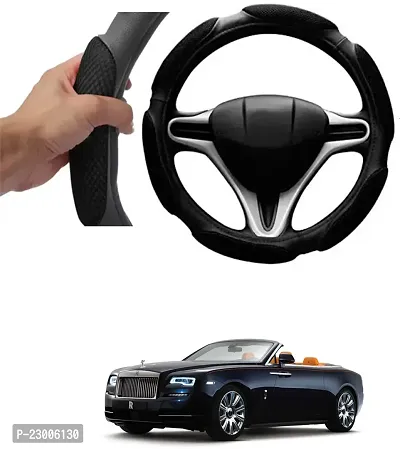 Car Better Grip Black Steering Wheel Cover (Slip-in) For Rolls Royce Dawn-thumb0