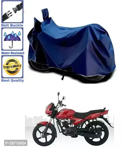 RONISH Waterproof Bike Cover/Two Wheeler Cover/Motorcycle Cover (Navy Blue) For TVS Jive