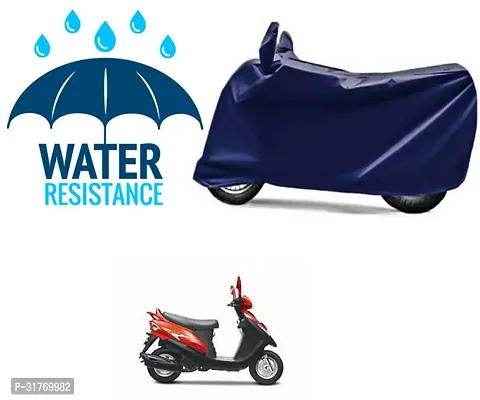 Splendid Waterproof Polyester Two Wheeler Cover Suitable For Mahindra Flyte Bikes-thumb0