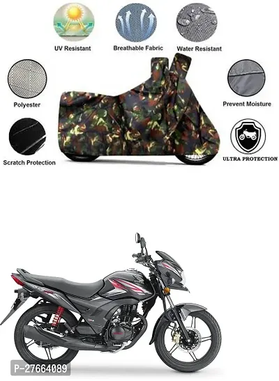 Stylish Multicoloured Polyester Honda CB Shine SP Bike Cover