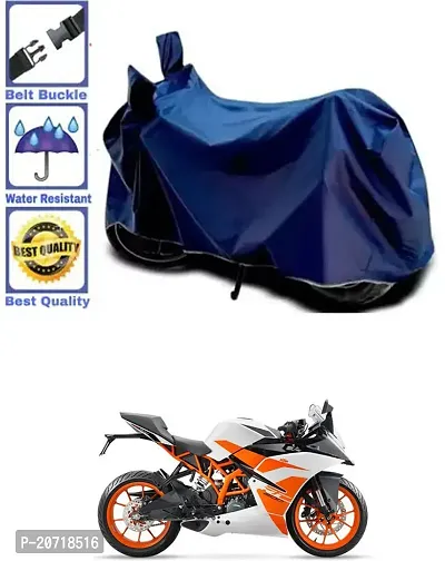 RONISH Waterproof Bike Cover/Two Wheeler Cover/Motorcycle Cover (Navy Blue) For KTM RC 200