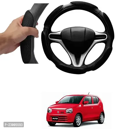 Car Better Grip Black Steering Wheel Cover (Slip-in) For Maruti Suzuki Alto 2019