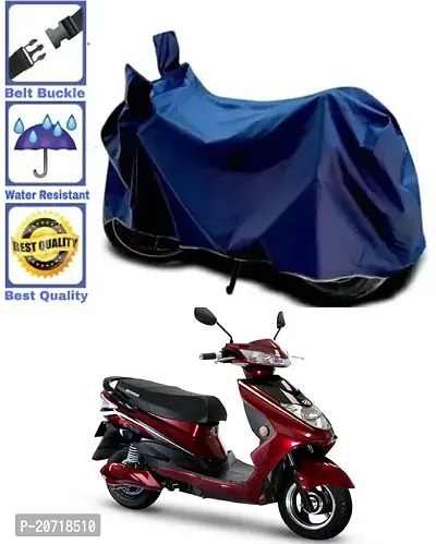 RONISH Waterproof Bike Cover/Two Wheeler Cover/Motorcycle Cover (Navy Blue) For Okinawa R30 electric scooter-thumb0