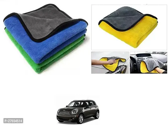 Car Cleaning Microfiber Cloth Pack Of 2 Multicolor For Universal For Car Countryman Coupe