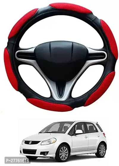 Car Steering Cover Red Black 6G Better Grip For Maruti Suzuki SX4