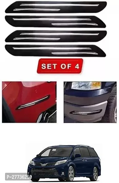 Protective Silicone Car Bumper Protector Guard For Toyota Siena-Pack Of 4