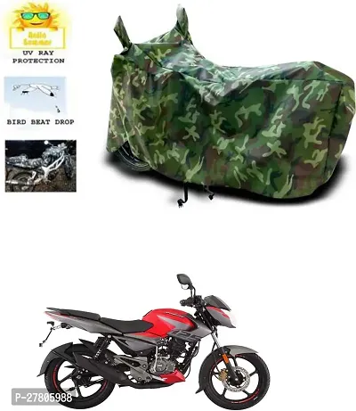 Designer Bike Body Cover Jungle Green For Bajaj Pulsar 125