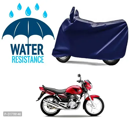 Splendid Waterproof Polyester Two Wheeler Cover Suitable For Yamaha Alba Bikes-thumb0