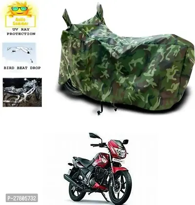 Designer Bike Body Cover Jungle Green For Tvs Flame