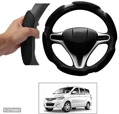 Car Steering Cover Black 6G Skidproof For Chevrolet Enjoy-thumb0