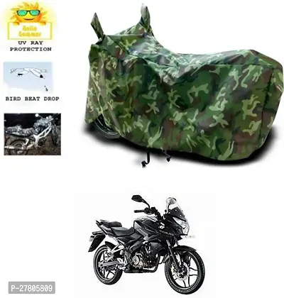 Designer Bike Body Cover Jungle Green For Bajaj Pulsar As 150
