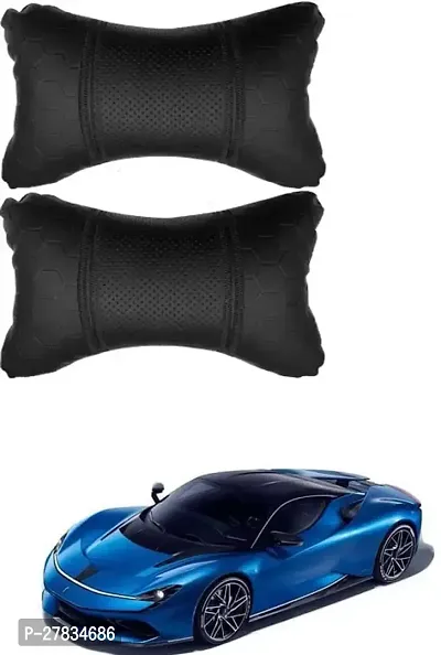 Comfortable Car Neckrest Pillow Black Football Design For Pininfarina Battista Gt Hypercar