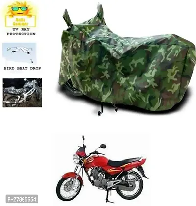 Designer Bike Body Cover Jungle Green For Hero Ambition