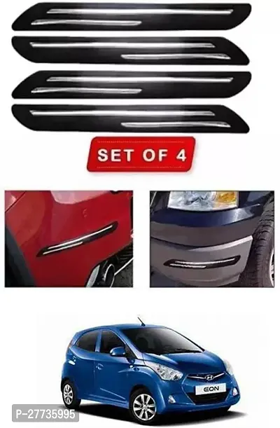 Protective Silicone Car Bumper Protector Guard For Hyundai Eon-Pack Of 4