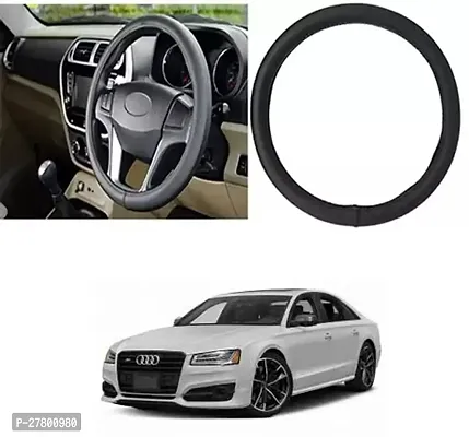 Designer Car Steering Cover Round Black For Audi S8