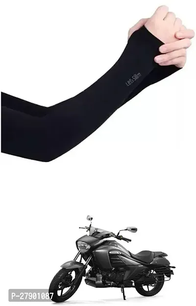 Stylish Breathable and Stretchable Arm Sleeve With Thumb Hole For Suzuki intruder 150