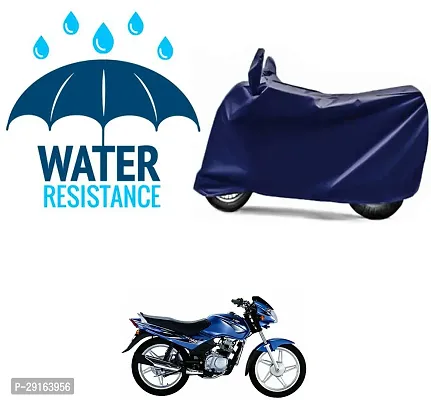 Classic Plain Two Wheeler Cover Blue For TVS Sport