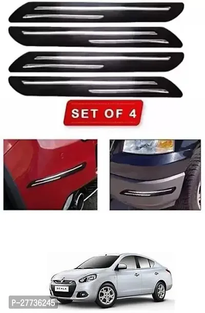 Protective Silicone Car Bumper Protector Guard For Renault Scala-Pack Of 4