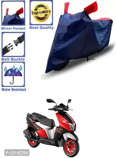 RONISH Waterproof Two Wheeler Cover (Black,Red) For TVS Ntorq 125_k42