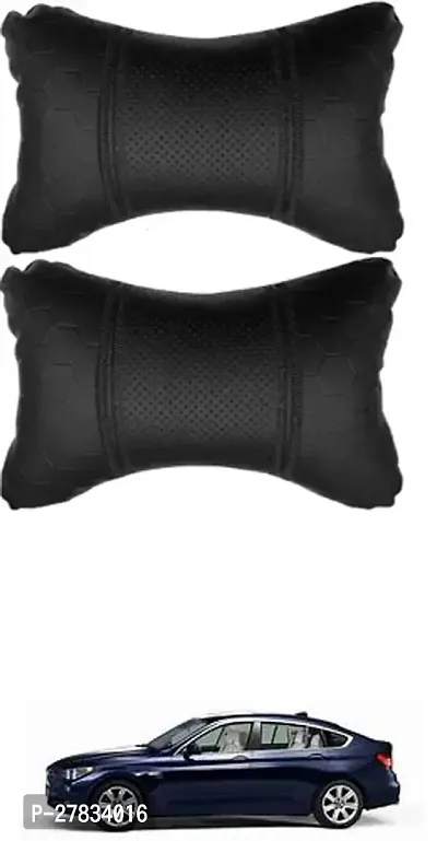 Comfortable Car Neckrest Pillow Black Football Design For Bmw 5 Series Gt