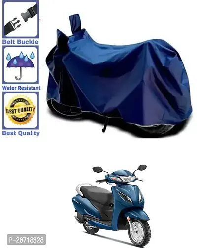 RONISH Waterproof Bike Cover/Two Wheeler Cover/Motorcycle Cover (Navy Blue) For Honda Activa 6G