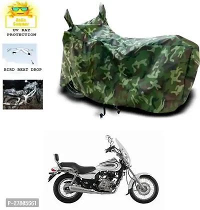 Designer Bike Body Cover Jungle Green For Bajaj Avenger 220 Cruise-thumb0