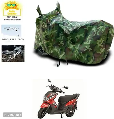 Designer Bike Body Cover Jungle Green For Yamaha Ray Z