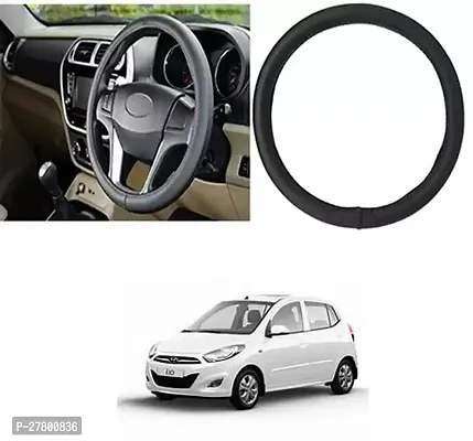 Designer Car Steering Cover Round Black For Hyundai I10