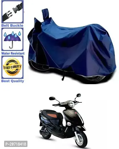 RONISH Waterproof Bike Cover/Two Wheeler Cover/Motorcycle Cover (Navy Blue) For Hero Electric Photon