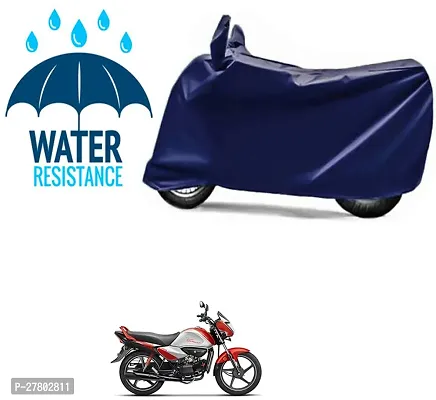 Designer Bike Body Cover Navy Blue For Hero Motocorp Splendor Ismart