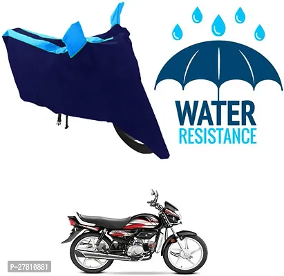 Classic Bike Body Cover Blue For Hero MotoCorp HF Deluxe-thumb0