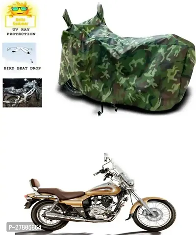 Designer Bike Body Cover Jungle Green For Bajaj Avenger