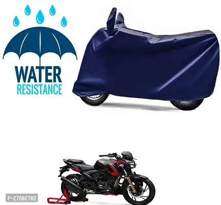 Designer Bike Body Cover Navy Blue For Tvs Apache Rtr 200