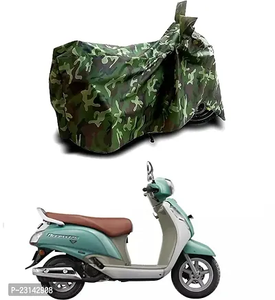 RONISH Dust Proof Two Wheeler Cover (Multicolor) For Suzuki New Access 125_a8-thumb0