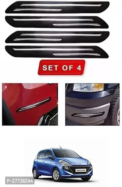 Protective Silicone Car Bumper Protector Guard For Hyundai Santro-Pack Of 4