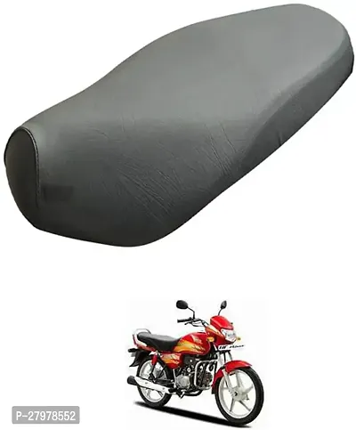 Two Wheeler Seat Cover Black For Hero Cd Deluxe-thumb0