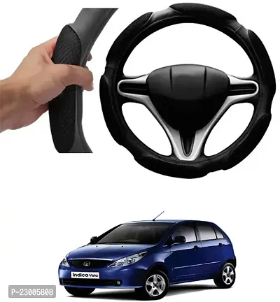 Car Better Grip Black Steering Wheel Cover (Slip-in) For Tata Indica Vista