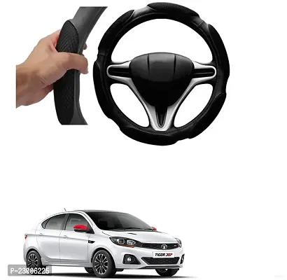 Car Better Grip Black Steering Wheel Cover (Slip-in) For Tata Tigor JTP