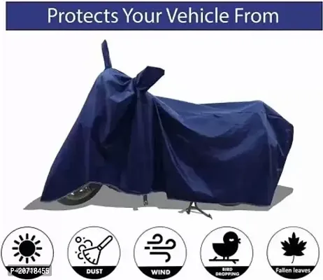RONISH Waterproof Bike Cover/Two Wheeler Cover/Motorcycle Cover (Navy Blue) For Yamaha Jog R-thumb2