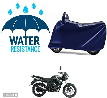 Classic Plain Two Wheeler Cover Blue For Bajaj Discover 150 s